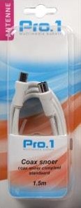 Afbeelding laden in galerijviewer, Enzo pro-1 coax snoer compleet standaard 1,5 meter 9291400
