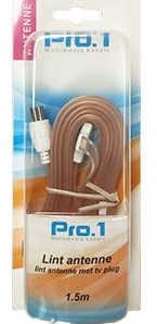 Afbeelding laden in galerijviewer, Enzo pro-1 lint antenne met coax plug 1,5 meter 9293005
