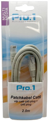 Afbeelding laden in galerijviewer, Enzo pro-1 patchkabel utp cat6 2.0 meter 9280120
