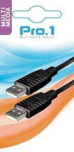 Afbeelding laden in galerijviewer, Enzo pro-1 usb kabel a-male -> a-male 1,8 meter 9280210

