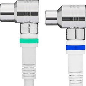 Load image into Gallery viewer, Enzo technetics coax aansluitkabel 5m compleet haakse plug - 2075030
