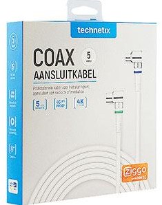 Load image into Gallery viewer, Enzo technetics coax aansluitkabel 5m compleet haakse plug - 2075030
