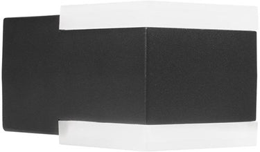 Enzo wandlamp | zwart | vierkant | 8w led | ip44 3000k | smartwares ool-50020 - a5019020