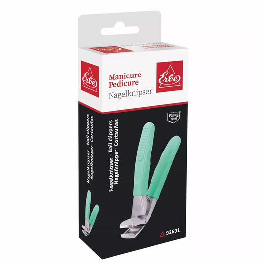 Erbe solingen nagelknipper soft grip groen 8,5cm (erbe92691)