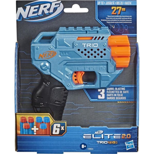 Hasbro nerf elite 2.0 trio td 3 schiet wel 25 meter ver
