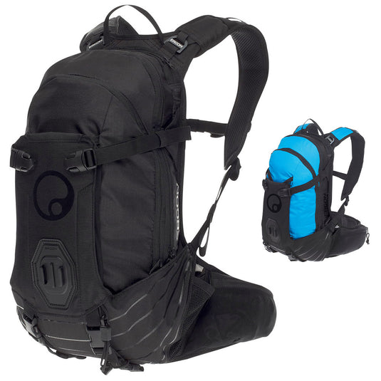 Ergon BA2 Zwart - Compacte AllMountain rugzak voor actiecamera's, verstelbaar draagsysteem, 10L capaciteit