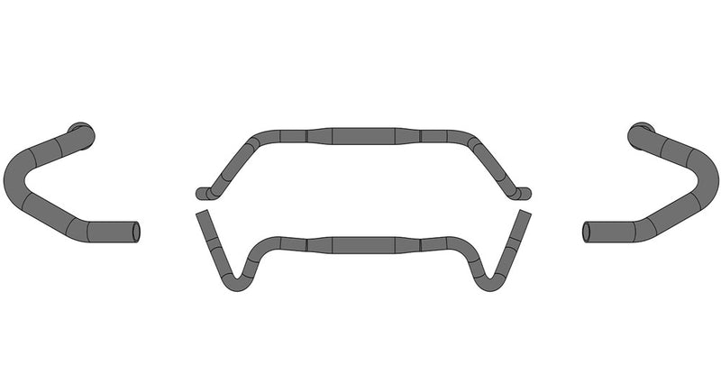 Load image into Gallery viewer, Ergotec Stuur Gravel Urban Adventure ø31,8x440 580 zwart
