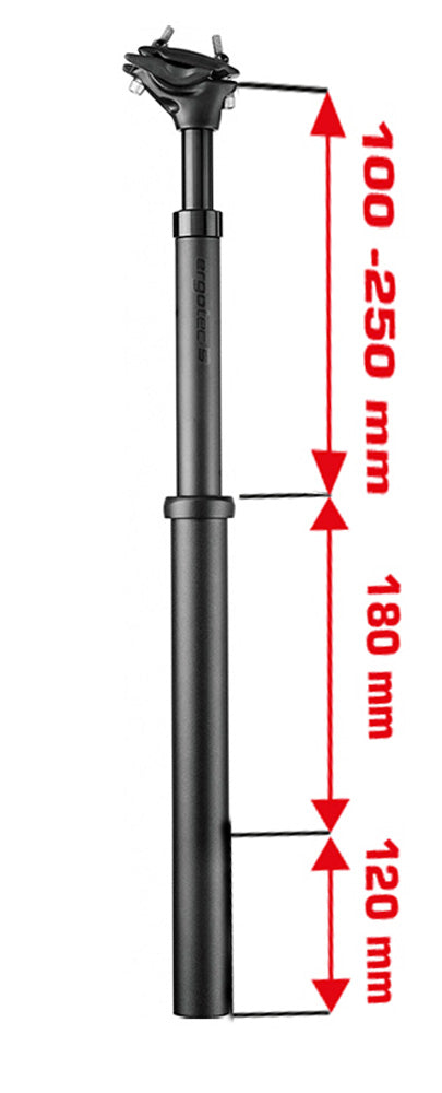 Load image into Gallery viewer, Ergotec sp-10.0 vario 550 dropper post
