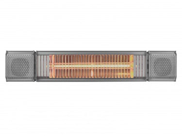 Eurom heat and beat bluetooth terrasverwarmer grijs - 334586