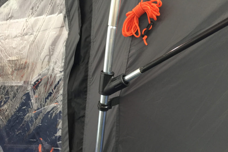Load image into Gallery viewer, Eurotrail Bustent Pisa 270 x 200 cm polyester grijs
