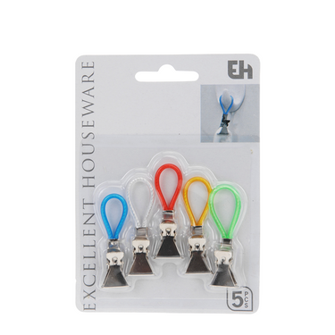 Excellent houseware handdoekklem 5sts blister