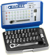 Expert by facom bits 1 4 bithouder en ratelset | 32-stuks | e131702 - e131702