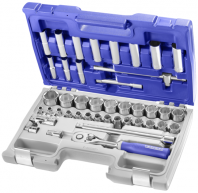 Expert by facom doppen en hulpstukken 1 2 | metrische maten | 42-delig | e032908 - e032908