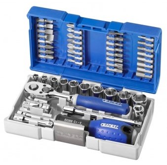 Expert by facom doppenset 1 4 | 48-delig | met ratel | e030729 - e030729