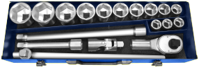 Expert by facom metrische doppenset 3 4 | 18-delig | incl. koffer | e194683 - e194683