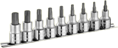 Expert by facom schroevendraaierdoppenset torx® 1 2 | 9-delig | e032936 - e032936