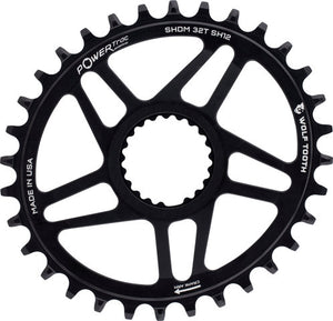 Wolf tooth components elliptical direct mount shimano chainring for hg+ 12-speed chains