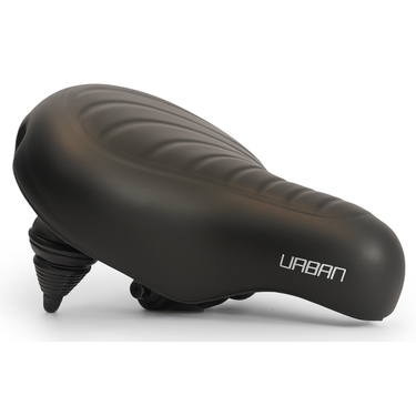 Edge fietszadel urban xl wave - zwart