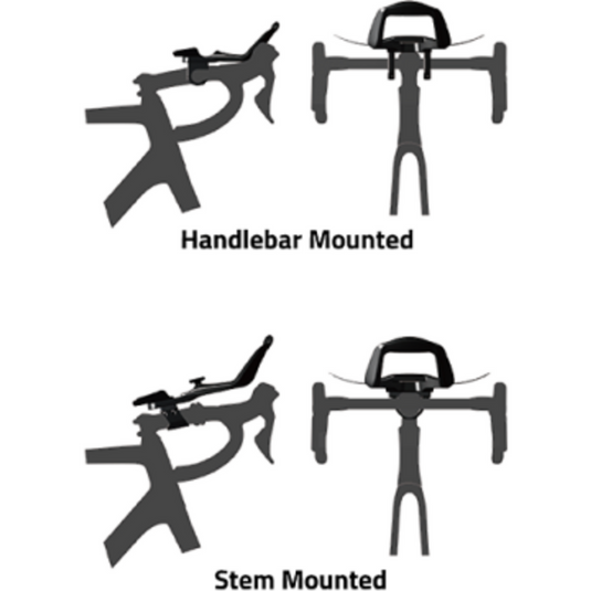 Controltech - opzetstuur sirocco mini clip-on carbon ud black inc stuurpen