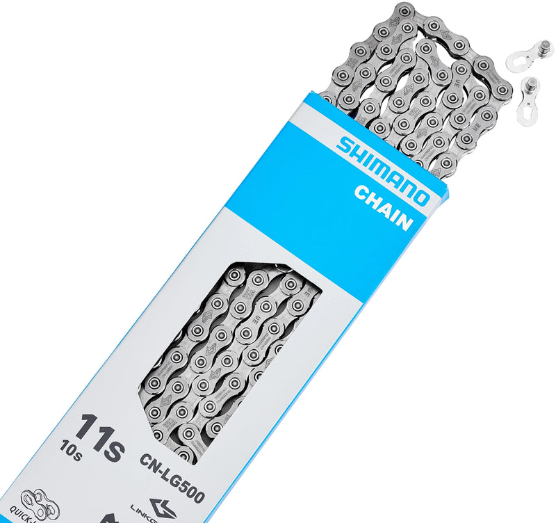 Load image into Gallery viewer, Shimano cn-lg500 linkglide 10 11-speed chain with quick-link
