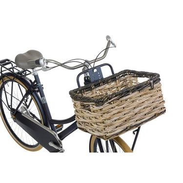 Basil fietsmand dijon l 36 x 49 x 27 cm - grijs zwart