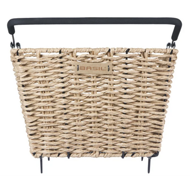 Basil fietsmand cento rattan look multi system 40 x 25 x 12 cm - seagrass