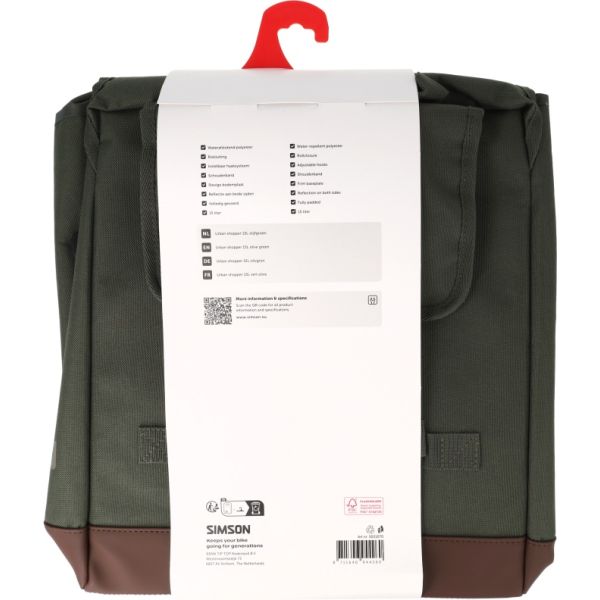Load image into Gallery viewer, Rema tip top nederland b.v. tas simson urban enkel | olijfgroen | 15l
