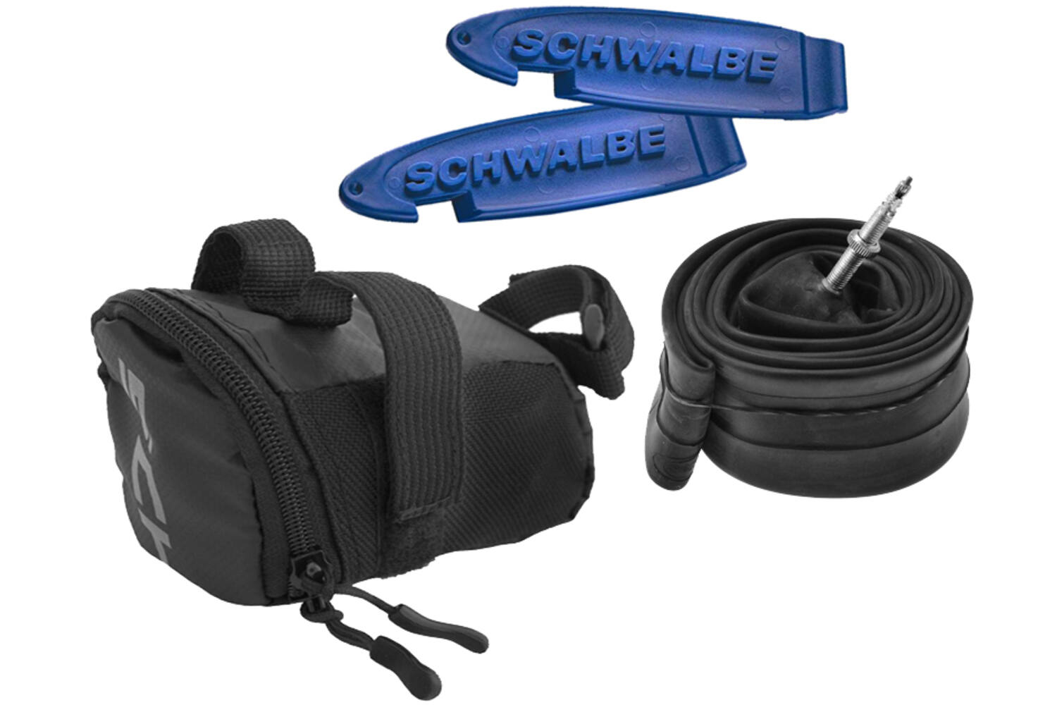 saddle bag 0.7 liter with inner tube 26 x 1.75 black
