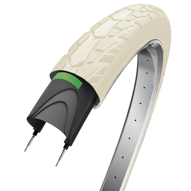 Edge buitenband performance protect 28 x 1.75 47-622 -crèmekleur met reflectie