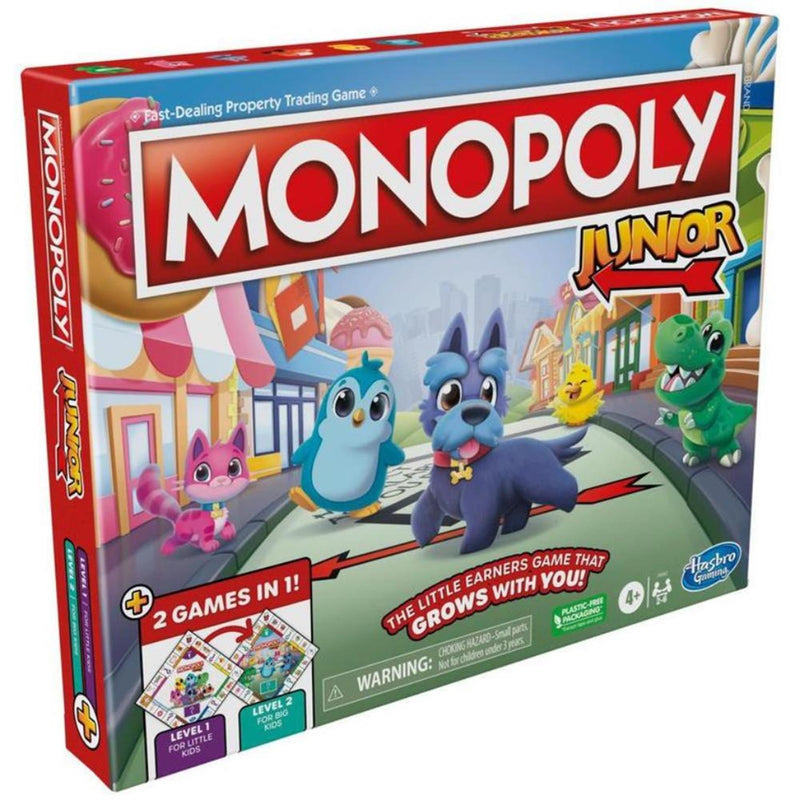 Load image into Gallery viewer, Hasbro Monopoly Junior 2in1 Economische Simulatie Bordspel
