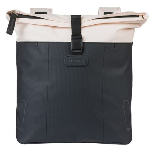 Basil tas vive dubbel wit zwart | 35l