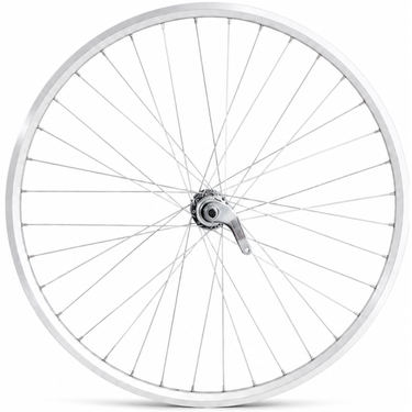 Achterwiel 28 x 1 4'' aluminium zac 2000 velg - favorit remnaaf - zilver