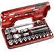 Facom compacte koffer 1 2 6-kant, 21-delig met uitschuifbare ratel met stofdichte kop sxl.161 - sxl.dbox1pb - sxl.dbox1pb