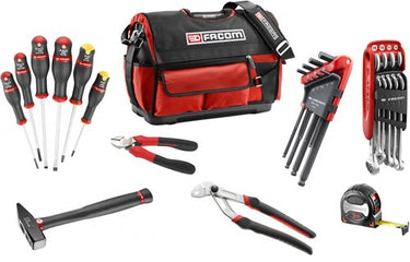 Facom gereedschapstas bs.t20cm28 | gevuld | 28-delig - bs.t20cm28