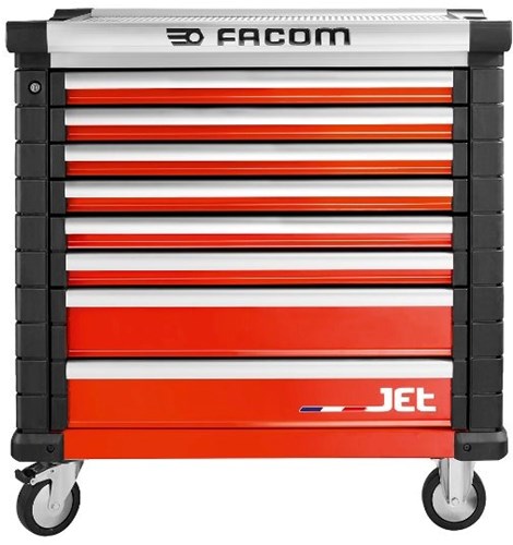 Load image into Gallery viewer, Facom jet gereedschapswagen 8 laden m4 rood - jet.8m4a - jet.8m4a
