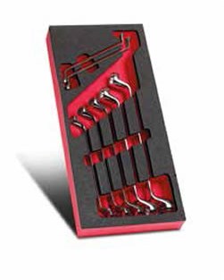 Facom module met 7 verdiepte ringsleutels van 6 tot 19 mm - modm.55a-1