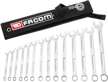 Facom samenstelling van 14 ogv grip xl combinatiesleutels in een kit - 441.jv14grppb