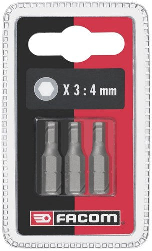 Facom set van 3 bits eh.106 l 25mm - 6 - eh106.j3