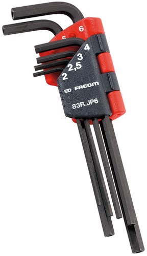 Facom set van 6 inbussleutels 83r voor 6-kantveiligheidsschroeven - 83r.jp6