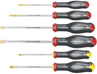 Facom set van 6 schroevendraaiers philips en sleuf - atp.j6pb