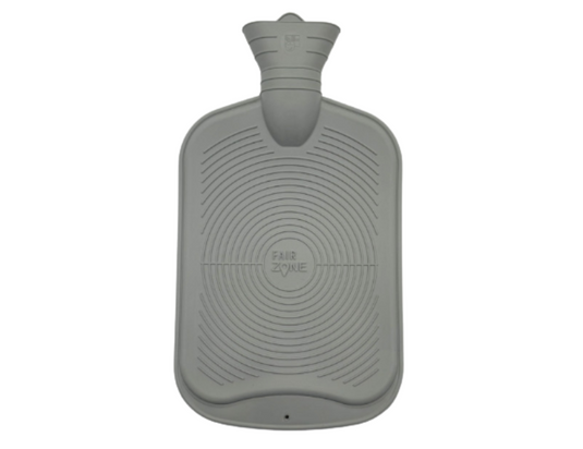 Fairzone natuurrubber warmwater kruik - fsc - 2l - grijs