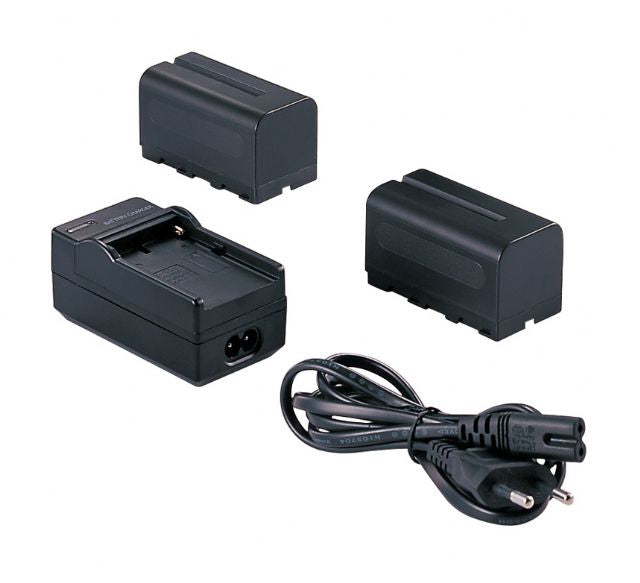 Load image into Gallery viewer, Falcon Eyes 2 x Accu NP-F750 + Acculader SP-CHG voor LED Lamp
