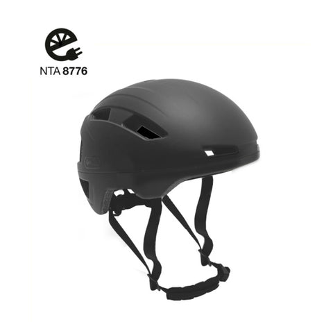 helm unisex matzwart maat 51-54 cm (S)