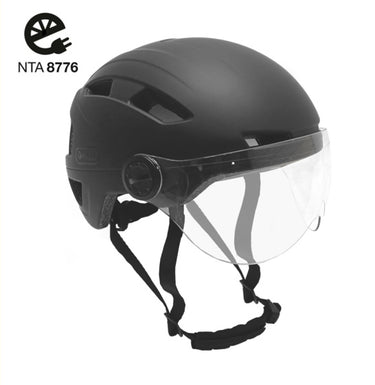 Falkx Helm vizier 55-58 cm matzwart maat M