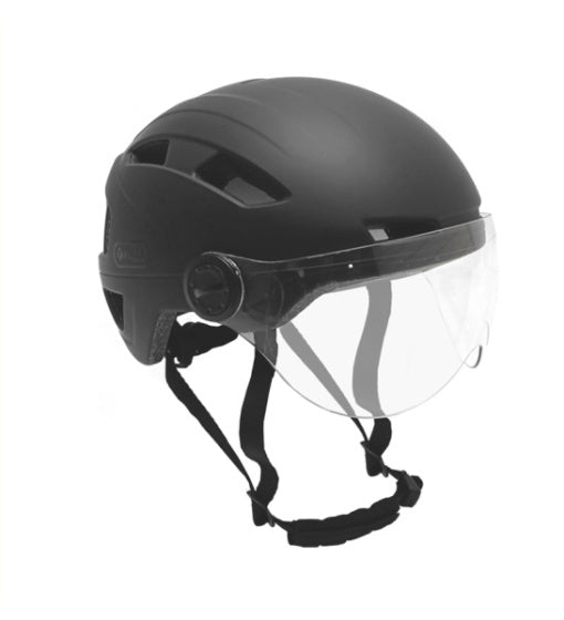 Load image into Gallery viewer, Falkx Helm vizier 55-58 cm matzwart maat M
