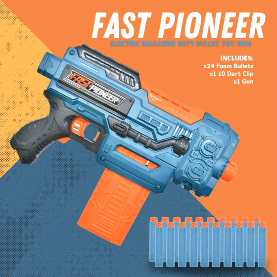 Load image into Gallery viewer, Fast pioneer Speelgoedpistool met Magazijn 24 kogels
