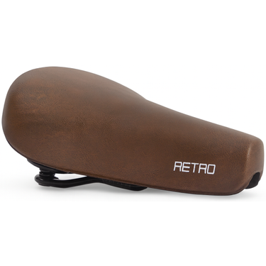 Edge fietszadel city retro - donkerbruin (werkplaatsverpakking)