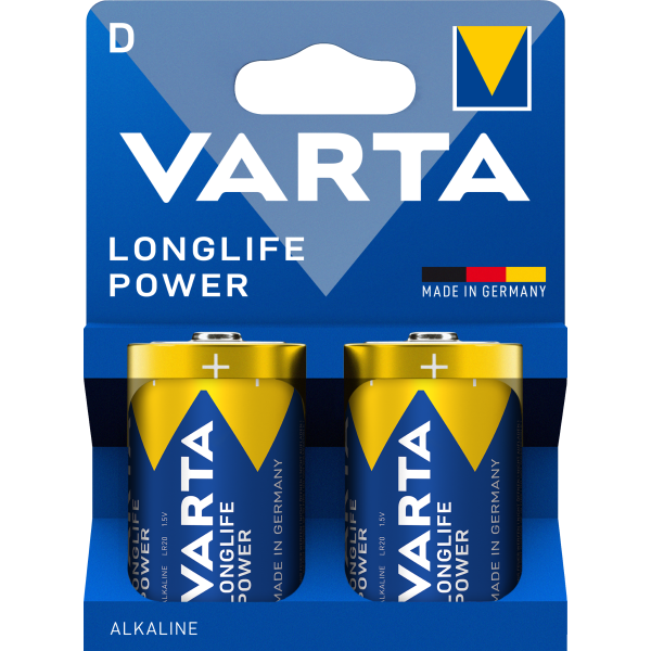 Load image into Gallery viewer, Varta batterie longlife power - high energy battery mono 2-piece blis longlife
