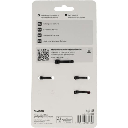 Simson kettingpons de luxe - voor iedere ketting inclusief pin