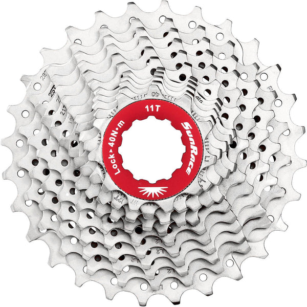 SunRace cassette 10V 11-28 CSRX0 metallic silver